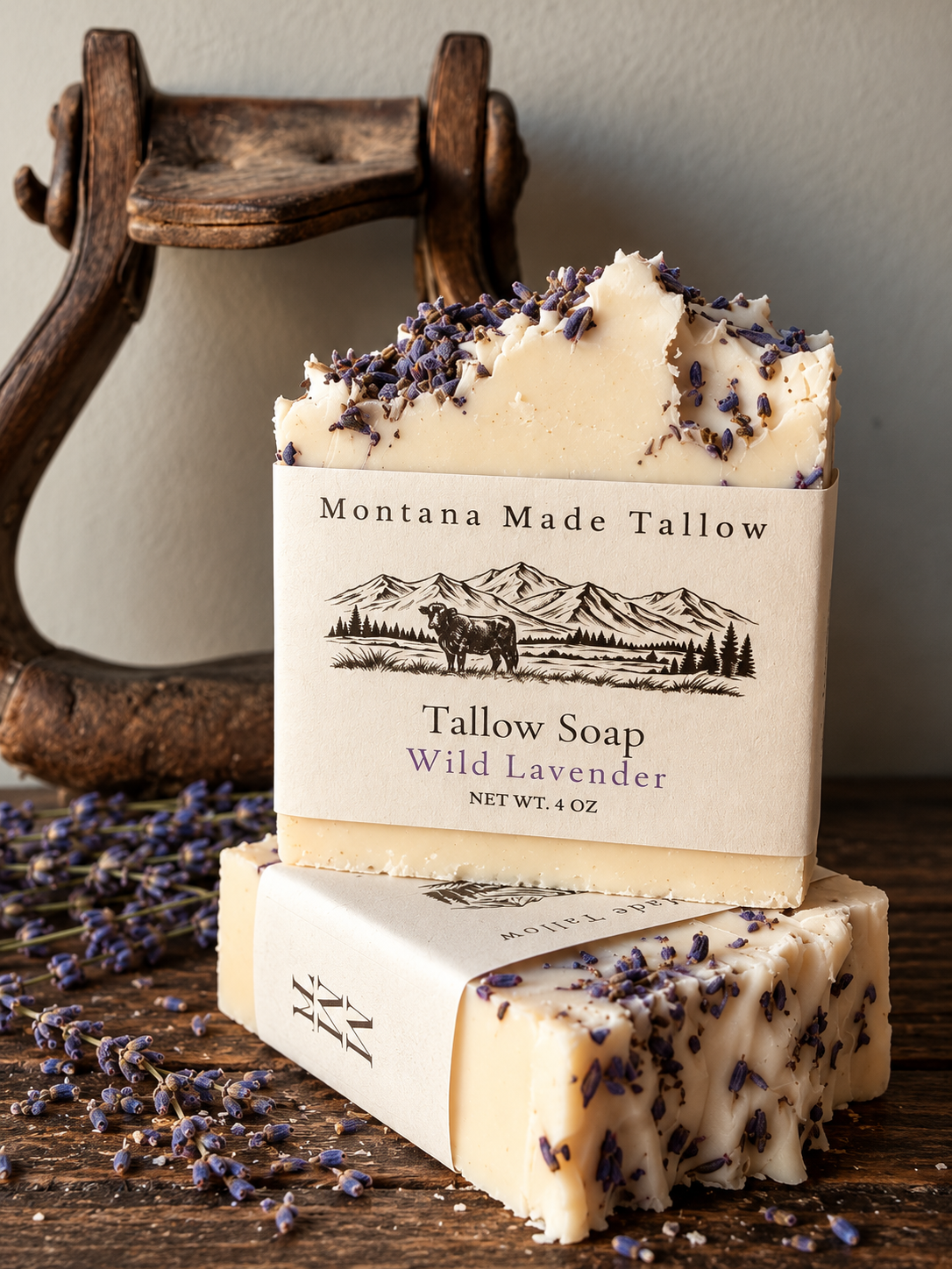 Lavender Tallow Soap | Handcrafted Moisturizing Bar Soap