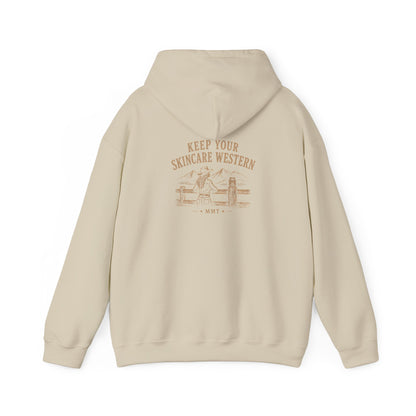 Western Skincare Hoodie — "Keep Your Skincare Western" Graphic Pullover
