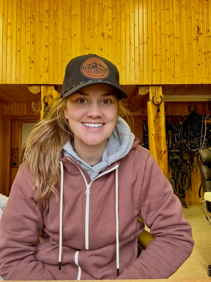 Montana Made Leather Patch Hat – Black Performance