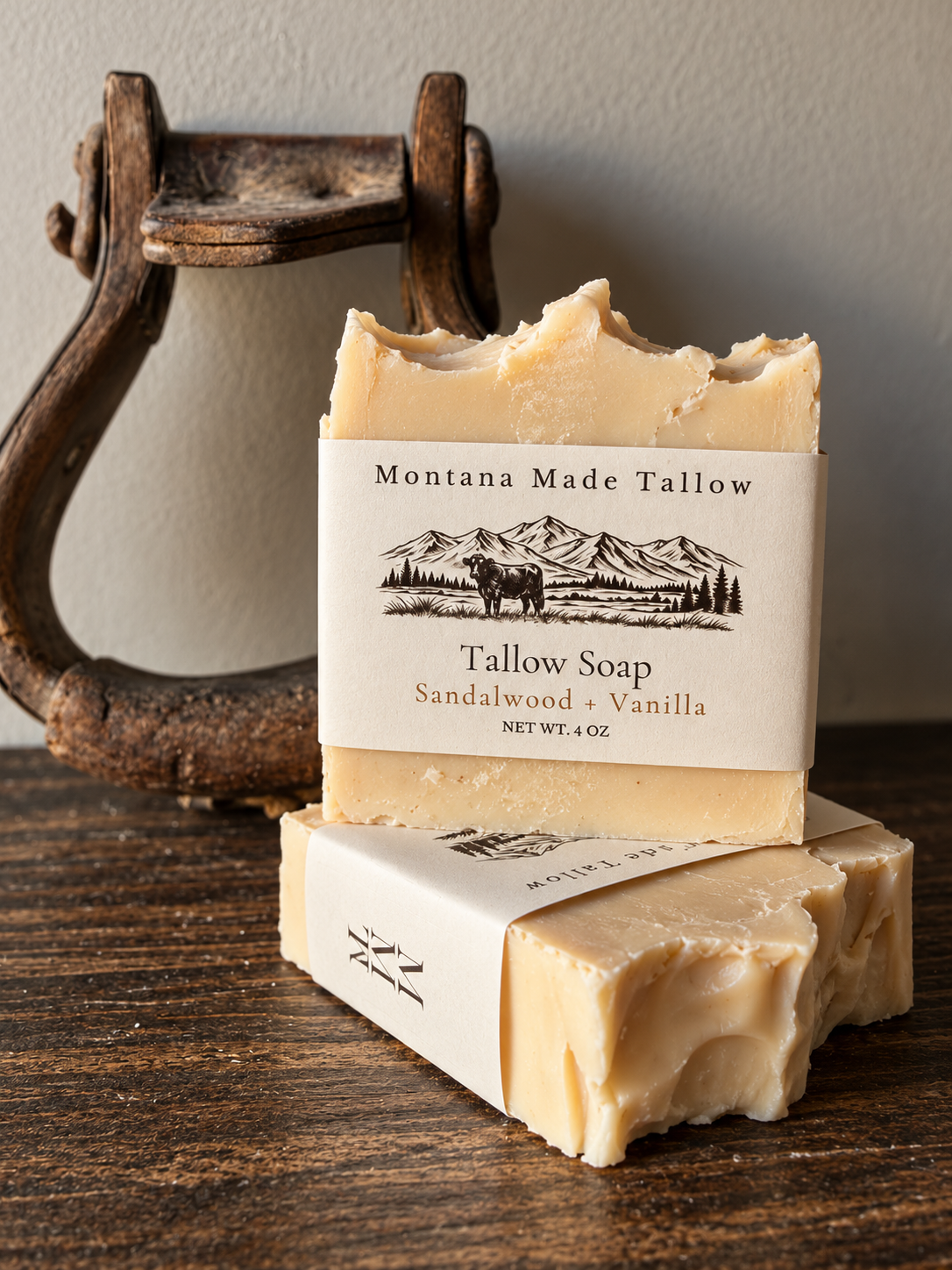Golden Hour Tallow Soap: Warm Sandalwood &amp; Vanilla