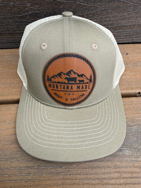 Montana Made Leather Patch Hat – Sage