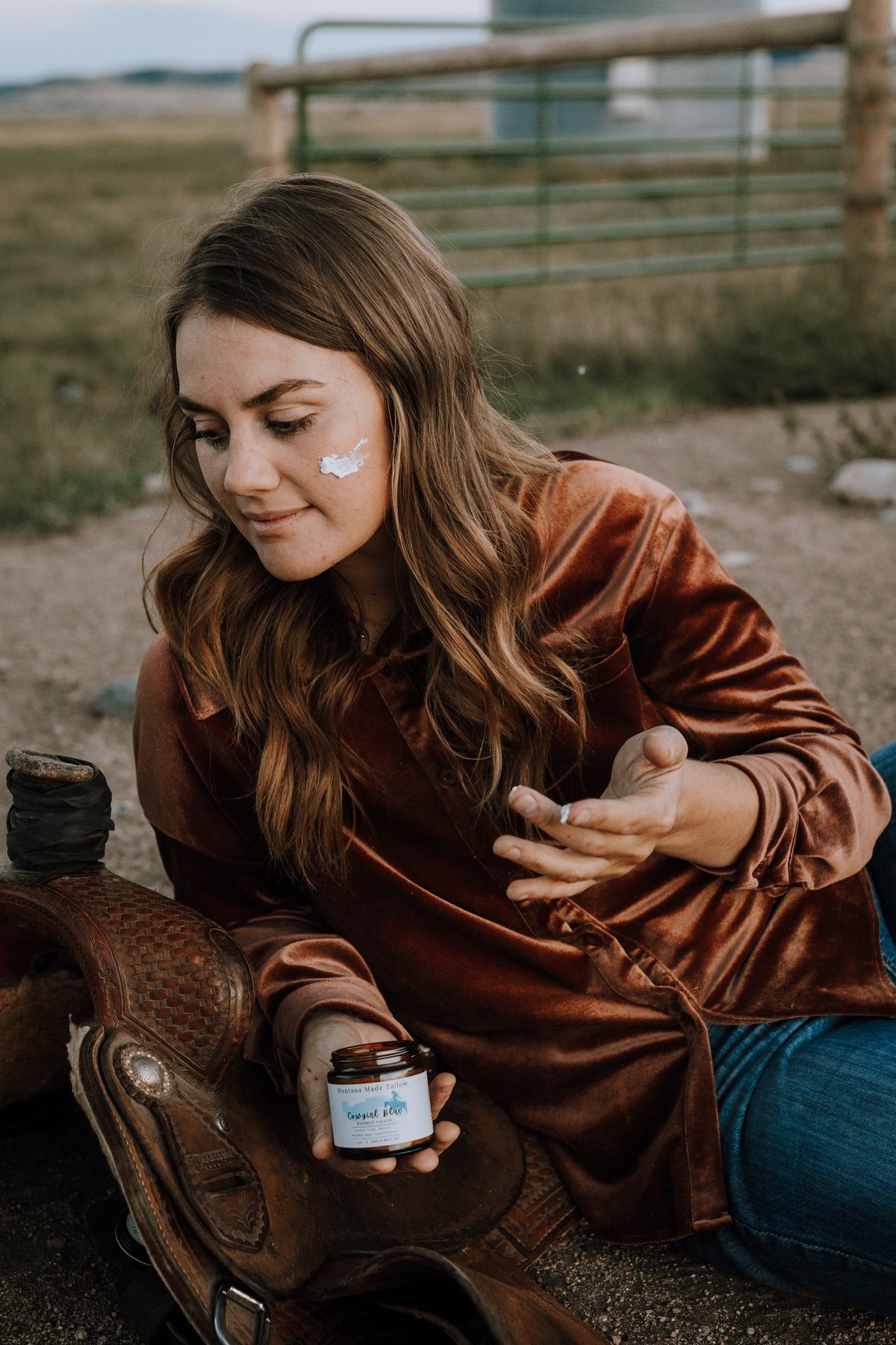 *Cowgirl Blue - Blue Tansy Whipped Tallow: Give Stressed Skin a Chance to Breathe